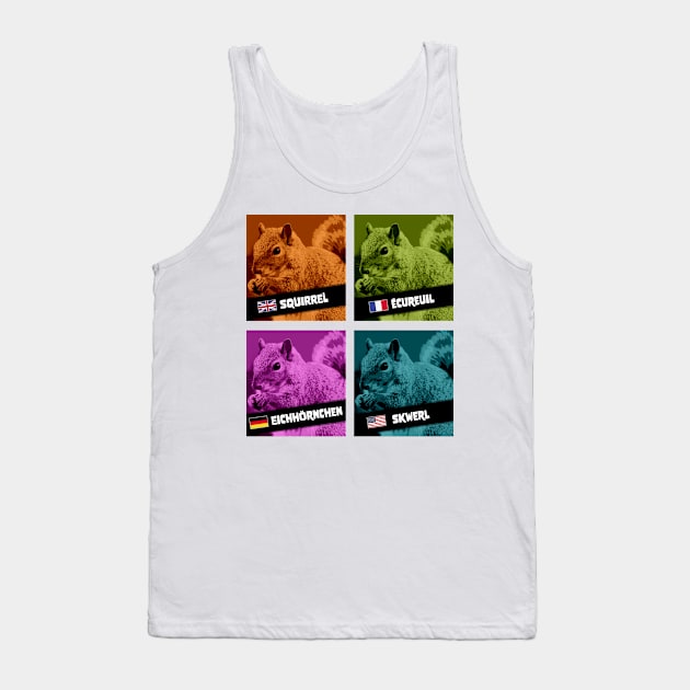 SPM Multilingual Squirrel Tank Top by Set Piece Menu Podcast